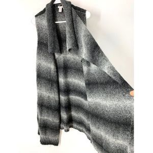 Women’s Chicos size / 3 / XL / 16 sweater vest Cardi ombre open black 5778